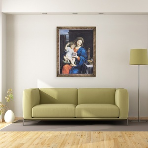 Tablou inramat - Pierre Mignard - Fecioara din struguri, 60 x 80 cm - Img 2