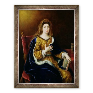 Tablou inramat - Pierre Mignard - Portretul lui Francoise dAubigne 1635-1719 Marquise de Maintenon, 60 x 80 cm