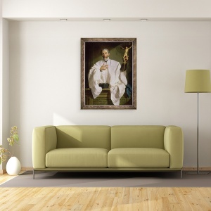 Tablou inramat - Pierre Subleyras - Sfantul Ioan de Avila, 60 x 80 cm - Img 2