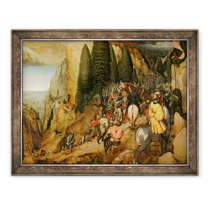 Tablou inramat - Pieter Bruegel the Elder - Conversia Sfantului Pavel, 70 x 90 cm