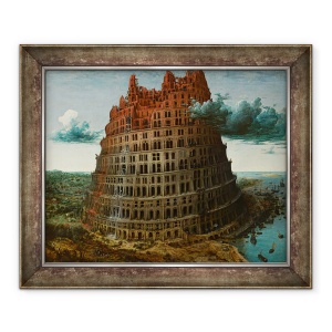 Tablou inramat - Pieter Bruegel The Elder - Turnul Babel, 70 x 85 cm