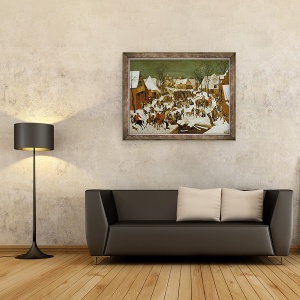 Tablou inramat - Pieter Brueghel the Younger - Masacrul inocentilor I, 60 x 80 cm - Img 2