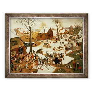 Tablou inramat - Pieter Brueghel the Younger - Recensamant la Betleem, 60 x 80 cm