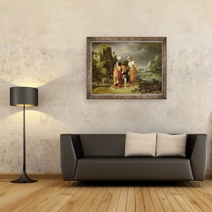 Tablou inramat - Pieter Lastman - Expulzarea lui Agar, 60 x 80 cm - Img 2