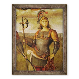 Tablou inramat - Pietro Perugino - Horatius Cocles, de la Sala de Audienta, 70 x 90 cm