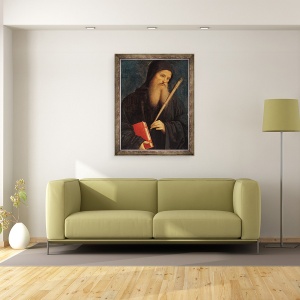 Tablou inramat - Pietro Perugino - St. Benedict, 60 x 80 cm - Img 2