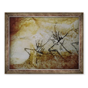 Tablou inramat - Prehistoric - Friza de cerb, 60 x 80 cm