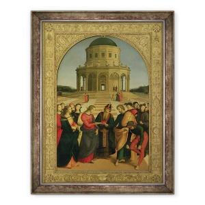 Tablou inramat - Raphael - Casatoria Fecioarei I, 70 x 90 cm