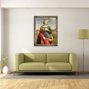 Tablou inramat - Raphael - Sfanta Ecaterina din Alexandria, 60 x 80 cm - Img 2