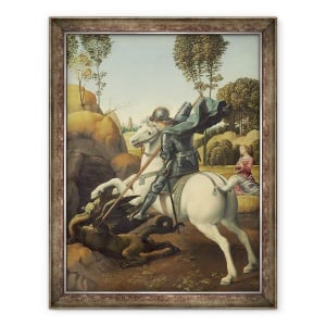 Tablou inramat - Raphael - Sfantul Gheorghe si Dragonul, 70 x 90 cm