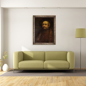 Tablou inramat - Rembrandt Harmensz van Rijn - Autoportret, 60 x 80 cm - Img 2