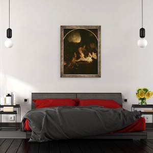 Tablou inramat - Rembrandt Harmensz van Rijn - inmormantarea, 70 x 90 cm - Img 3