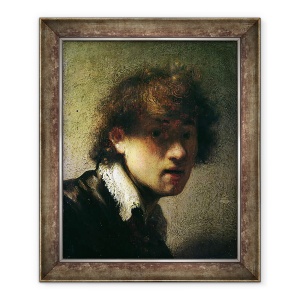 Tablou inramat - Rembrandt Harmensz van Rijn - sef al unui tanar sau autoportret, 50 x 60 cm