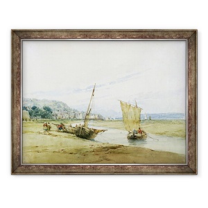 Tablou inramat - Richard Parkes Bonington - Near Honfleur, 70 x 90 cm