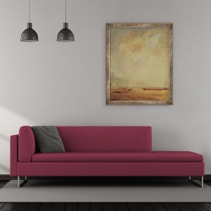 Tablou inramat - Richard Parkes Bonington - Vedere spre Coasta Normandiei, 70 x 85 cm - Img 2