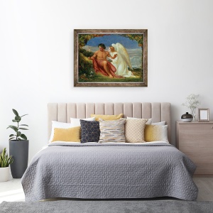 Tablou inramat - Richard Redgrave - Constiinta trezita, 70 x 90 cm - Img 3