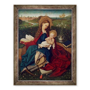 Tablou inramat - Robert Campin Master of Flemalle - Fecioara umilintei, 60 x 80 cm