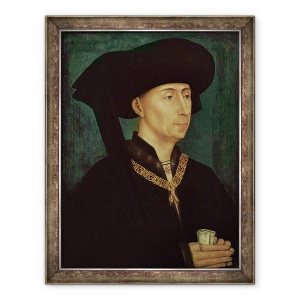 Tablou inramat - Rogier van der Weyden - Filip al III-lea 1396-1467 cel Bun, Duce de Burgundia, 60 x 80 cm