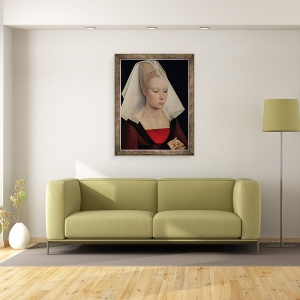 Tablou inramat - Rogier van der Weyden - Portretul unei doamne II, 60 x 80 cm - Img 2