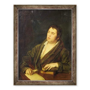 Tablou inramat - Roman Maximovich Volkov - Portretul poetului Ivan A. Krylov, 60 x 80 cm
