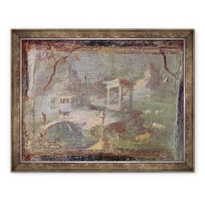Tablou inramat - Roman - Peisaj idilic, de la Herculaneum, 70 x 90 cm