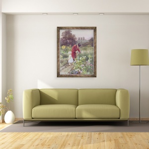 Tablou inramat - Rose Maynard Barton - Gradina bunicului, 70 x 90 cm - Img 2