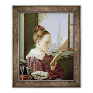 Tablou inramat - Rudolph Friedrich Wasmann - Minna Wasmann, sora artistului 1811-36, 50 x 60 cm