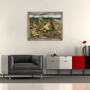 Tablou inramat - Ruprecht Heller - Batalia de la Pavia, 50 x 60 cm - Img 2