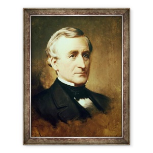Tablou inramat - Samuel Bell Waugh - Portretul lui Charles Wilkes 1798-1877 1870, 70 x 90 cm