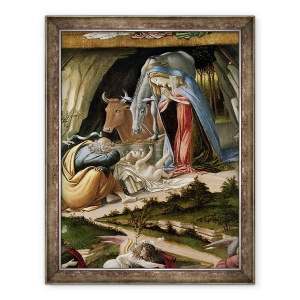 Tablou inramat - Sandro Botticelli - Nasterea mistica, 60 x 80 cm
