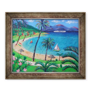 Tablou inramat - Sara Hayward - Caraibe, 50 x 60 cm