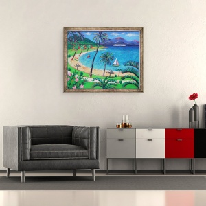 Tablou inramat - Sara Hayward - Caraibe, 50 x 60 cm - Img 2