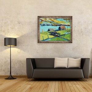 Tablou inramat - Sara Hayward - Ferma II, 70 x 90 cm - Img 2