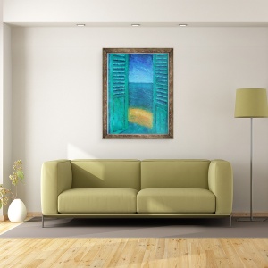 Tablou inramat - Sara Hayward - Jaluzele verzi, 60 x 80 cm - Img 2
