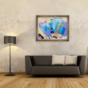 Tablou inramat - Sara Hayward - Trei carlige, 60 x 80 cm - Img 2