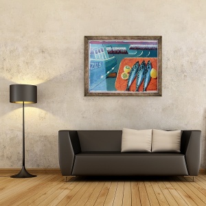 Tablou inramat - Sara Hayward - Trei Macrou, 70 x 90 cm - Img 2