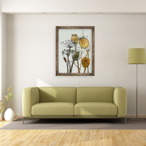 Tablou inramat - Sarah Thompson-Engels - Capete de seminte uscate, 70 x 90 cm - Img 2