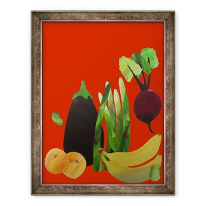 Tablou inramat - Sarah Thompson-Engels - Legume & fructe,2020, 60 x 80 cm