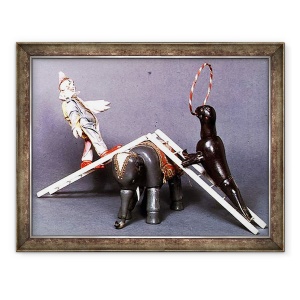 Tablou inramat - Scoala americana - Jucarii de la Circul Humpty Dumpty, 60 x 80 cm