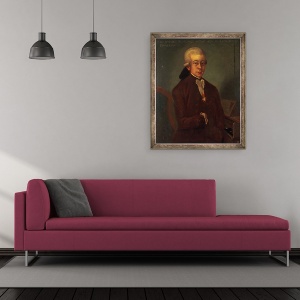 Tablou inramat - Scoala Austriaca - Portret De Wolfgang Amadeus Mozart, 70 x 85 cm - Img 2