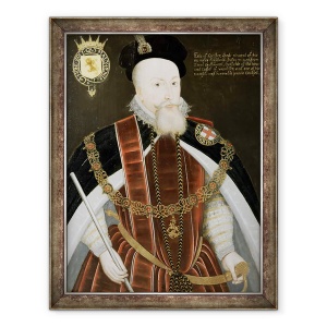 Tablou inramat - scoala engleza - Portret De Robert Dudley 1532-88 Earl De Leicester, 60 x 80 cm