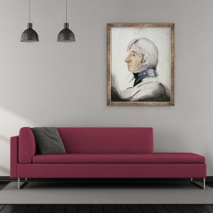 Tablou inramat - Scoala Engleza - Portretul Domnului Horatio Nelson 1758-1805, 50 x 60 cm - Img 2
