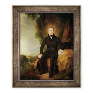 Tablou inramat - Scoala Engleza - Portretul lui John Loudon McAm 1756-1836, 50 x 60 cm