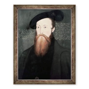 Tablou inramat - scoala engleza - Portretul lui Thomas Seymour 1508-1549 Baron Seymour, 60 x 80 cm