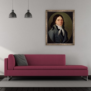 Tablou inramat - Scoala Franceza - Camille Desmoulins 1760-94, 50 x 60 cm - Img 2