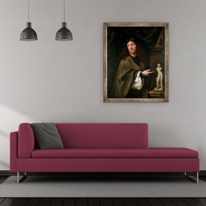 Tablou inramat - Scoala Franceza - Francois Girardon 1628-1715, 70 x 85 cm - Img 2