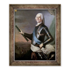 Tablou inramat - Scoala Franceza - Louis Francois Armand Vignerot du Plessis 1696-1788 Duce de Richelieu, 50 x 60 cm