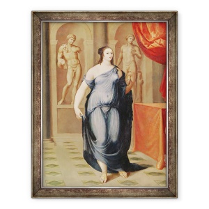 Tablou inramat - Scoala franceza - Marie dEscoubleau, contesa de Tessé, 70 x 90 cm