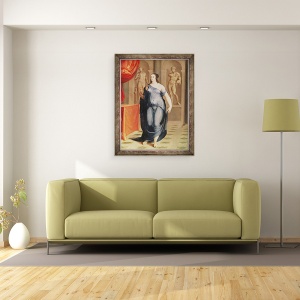 Tablou inramat - Scoala franceza - Marie dEscoubleau, contesa de Tessé, 70 x 90 cm - Img 2