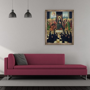 Tablou inramat - Scoala Franceza - Pentecost, 50 x 60 cm - Img 2